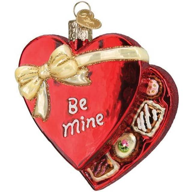 Old World Christmas Valentine Chocolates Glass Blown Ornament for Christmas Tree