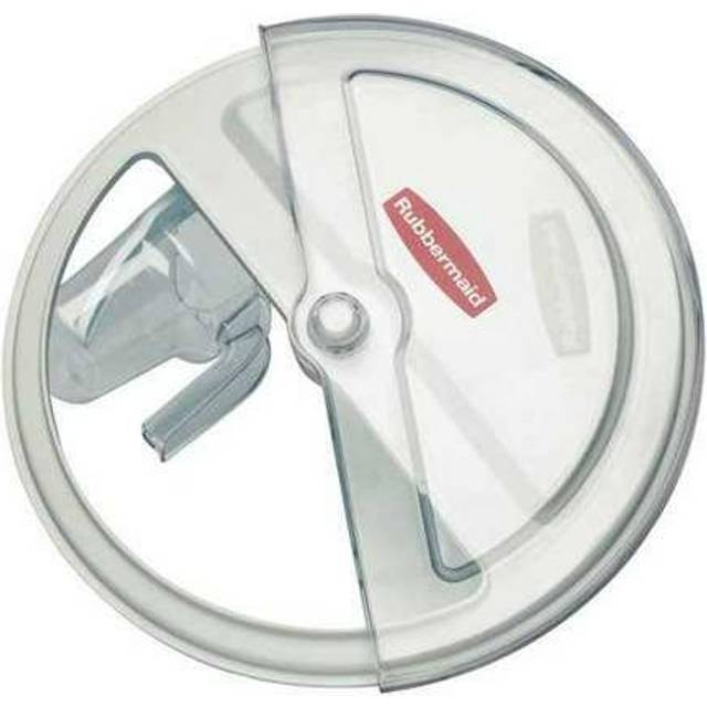 Rubbermaid White Prosave Sliding Lid with Scoop  Fits 2632 Brute Container  for Ingredient/Kitchen Organization