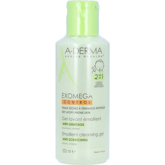 A-Derma Exomega Control 2 in 1 Emollient Cleansing Gel 200 ml 200ml