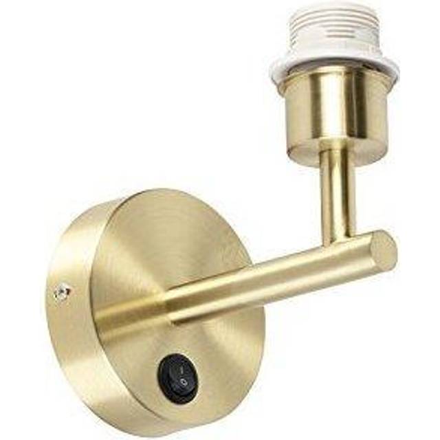 Qazqa - Modern Wall Light Gold 1-Light with Switch - Combi