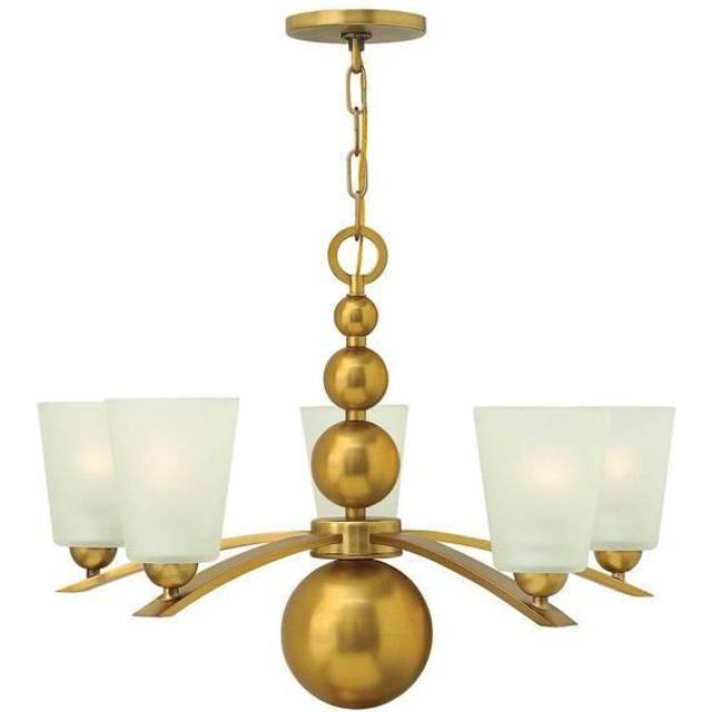 Hinkley Lighting HK/ZELDA5 VS Zelda Chandelier Vintage Brass