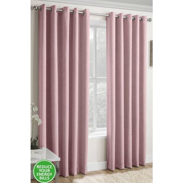 Vogue Light Filtering Eyelet Curtain Black - Enhanced Living - Size: 167 x 183cm