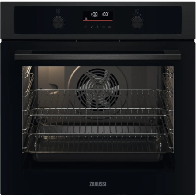 Zanussi ZOCND7KN ZOCND7KN Built In Catalytic PlusSteam Single Oven in Black