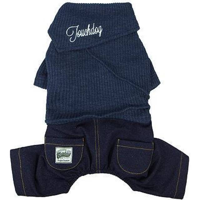 Touchdog Vogue Sweater & Denim Pant Outfit - Medium - Navy (Medium)