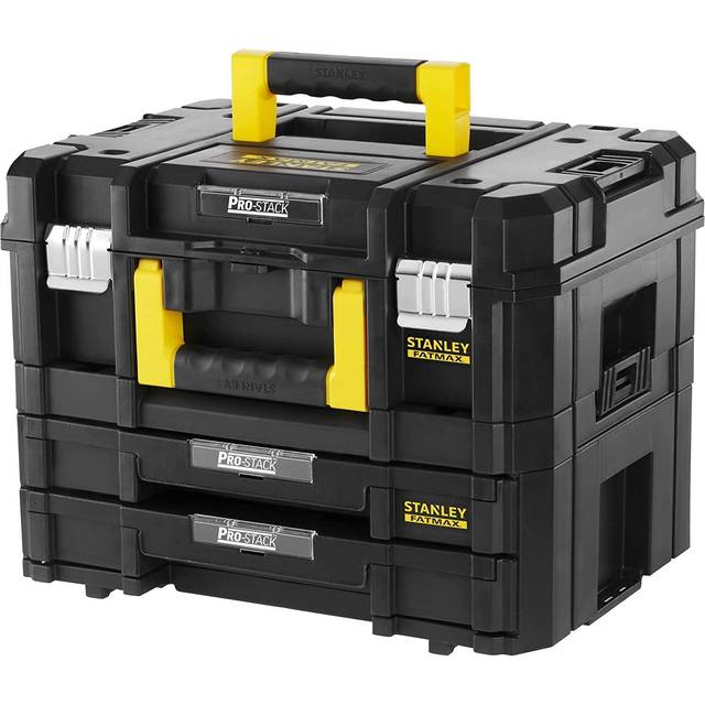 STANLEY FATMAX PROSTACK™ Toolbox Combo Kit (Shallow + 2 Drawers) - Black & Yellow