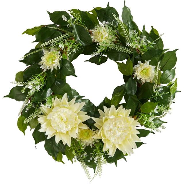 Nearly Natural 20In Protea Artificial Wreath