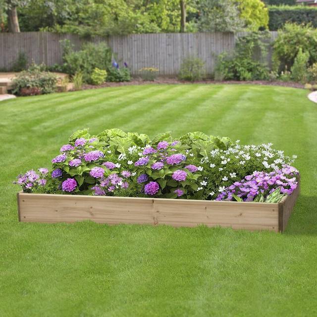 Greena Rectangular Raised Bed - 150 x 600 x 1200mm - Natural