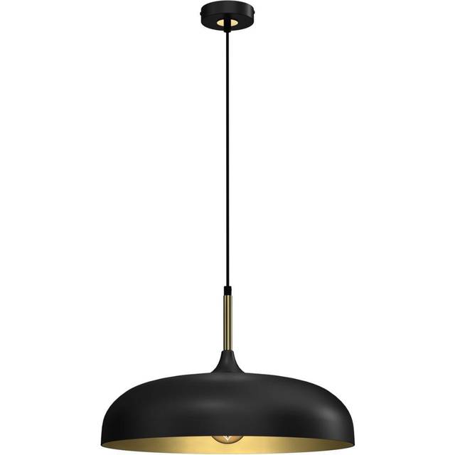 Milagro Pendant Lamp Lincoln Black 1 x E27, Black