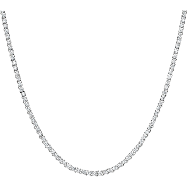 14K White Gold Petite Lab Diamond Tennis Necklace (2 1/5 ct. tw.)