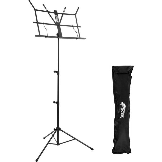 Tiger Easy Folding Sheet Music Stand with Bag - Portable Music Stand in Pink