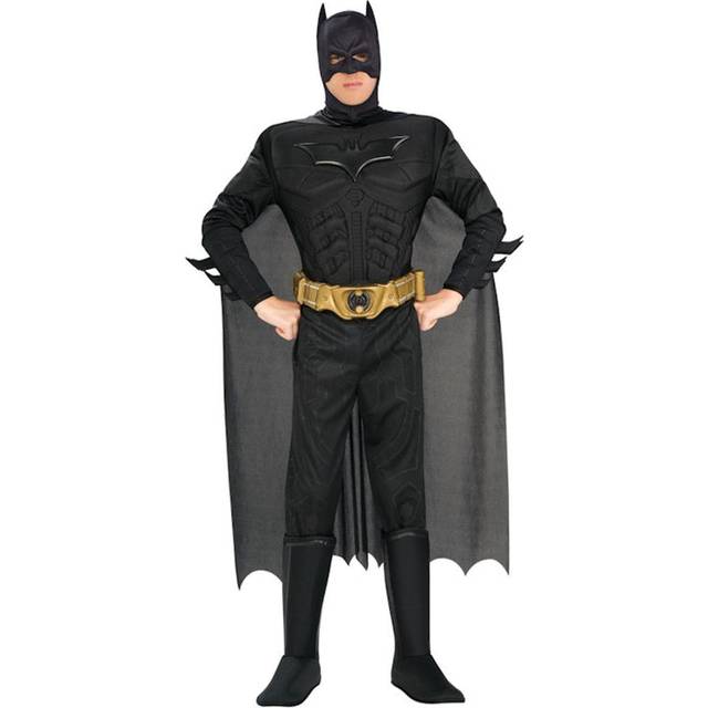 Rubie's Batman: Den mörka riddaren trilogi vuxen Batman-kostym, Svart, M
