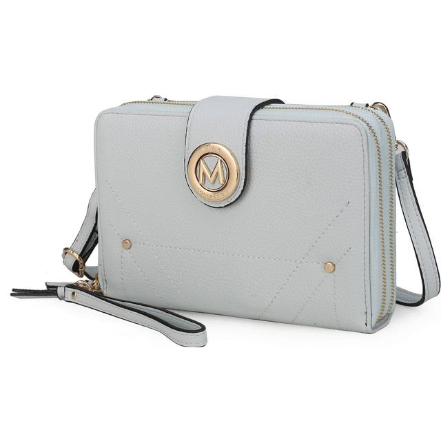 MKF Collection by Mia K. MKF-WOS100BBLU Sage Smartphone Wallet Convertible Crossbody Bag