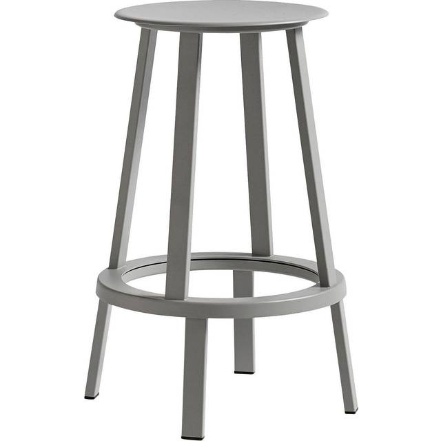 HAY - Revolver Bar Stool Low - himmelgrau/pulverbeschichtet/H 65cm / Ø44,5cm - sky grey (65.0 x &#8960;34.0cm)
