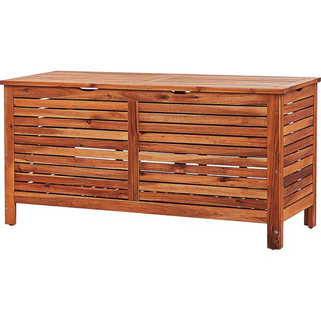 Storage Box RIVIERA Acacia Wood 130 cm 48 cm Light Brown