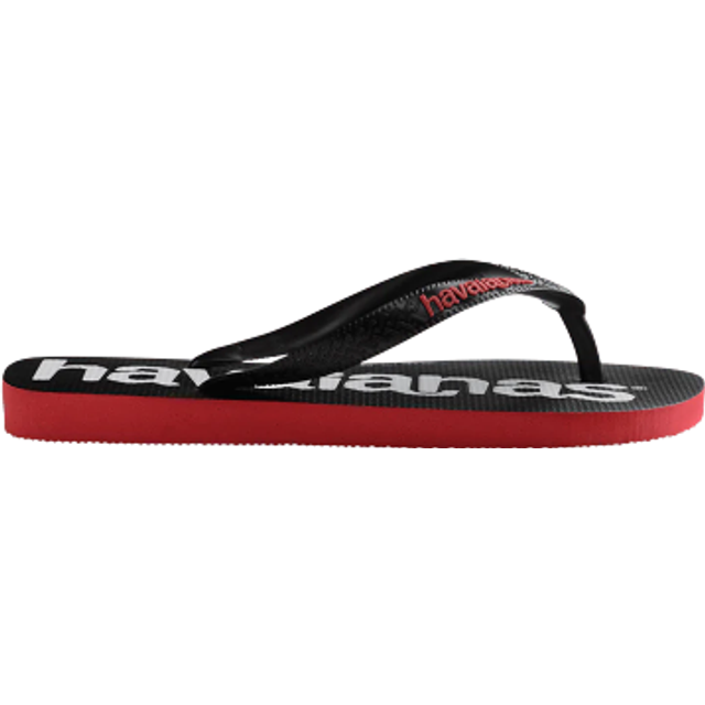 Havaianas Logomania 2 Flip Flops - Black - Mens - 7.5-8