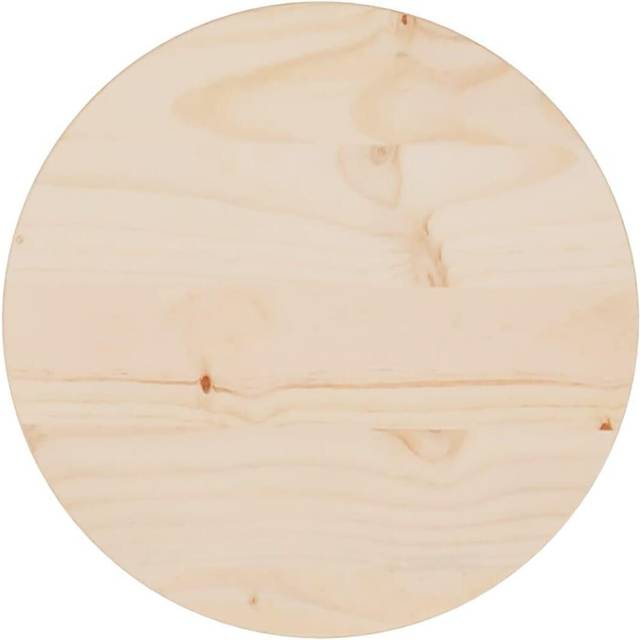 Table Top Ø30x2.5 cm Solid Wood Pine Vidaxl