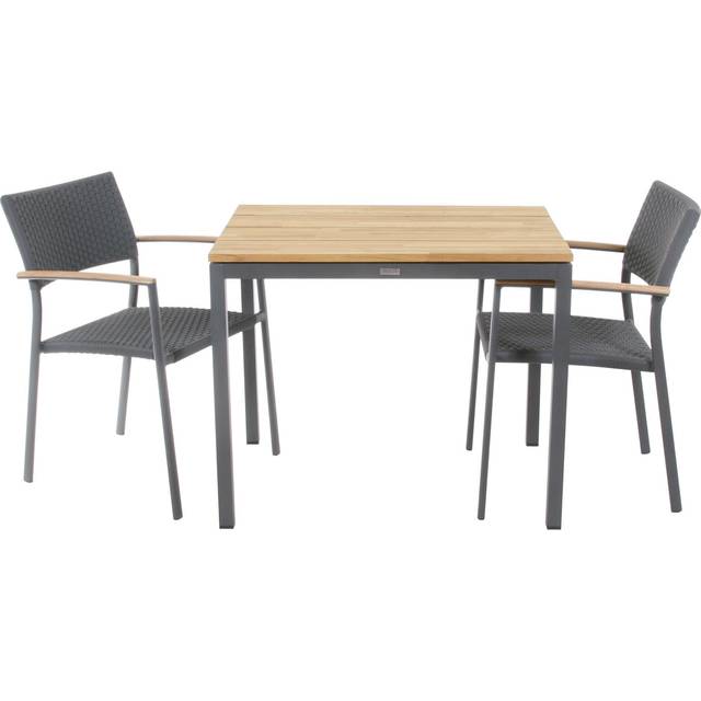 Mandalay Toscana Havebord L: 65 cm og 2 Siena Havestole - Antracit