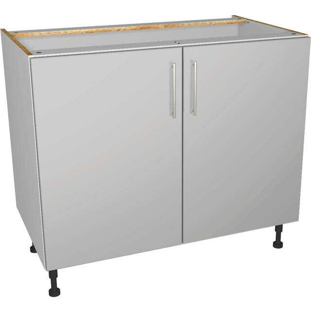Wickes Orlando Grey Slab Base Unit - 1000mm