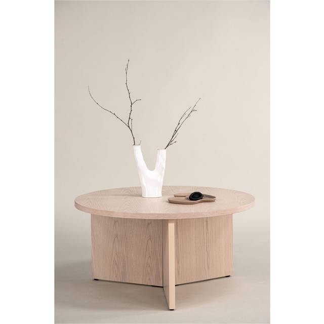 VIND Saltö soffbord Vitpigmenterat/natur 65 cm
