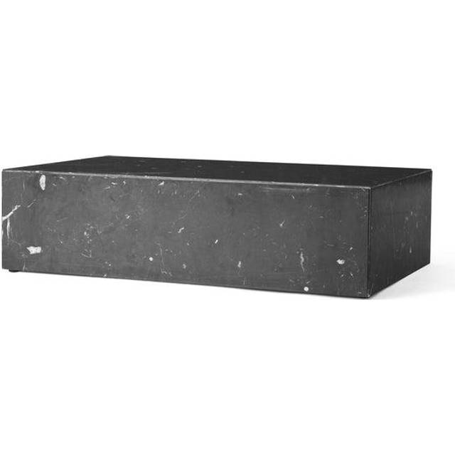 Audo Copenhagen Plinth soffbord black, low - Svart