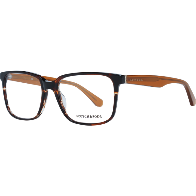 Scotch & Soda SS4008 173 Men&#39;s Eyeglasses Tortoiseshell Size 55 (Frame Only) - Blue Light Block Available - Dark Tortoise (55)