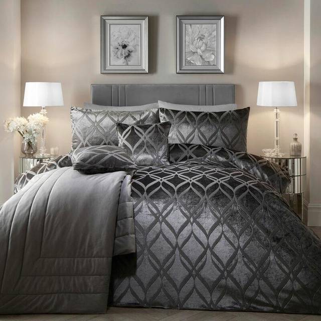 Polyester Duvet Set - Slate (Super King - 2 Standard Pillowcases)