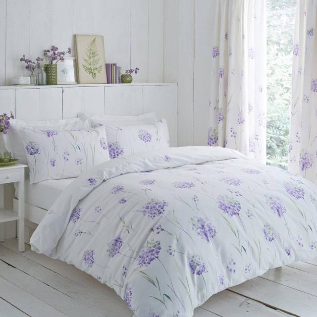 Kendal Lilac Duvet Cover Set - Lilac / Single Duvet Set - Purple