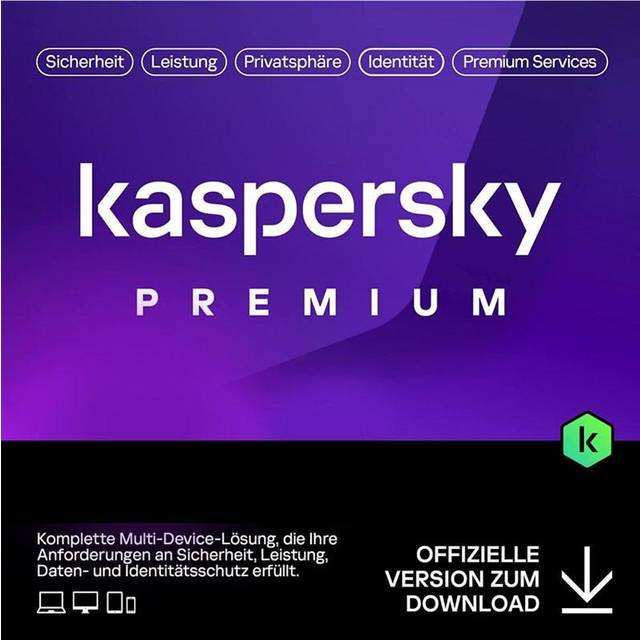 Kaspersky Premium 2025, 3 Geräte - 1 Jahr, Download
