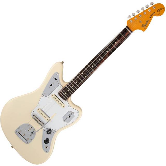 Fender Johnny Marr Jaguar 6-String Right-Handed Electric Guitar with Alder Body (Olympic White)