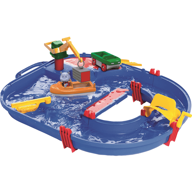 AquaPlay Startpaket - kanalsystem med båt, fordon och figur