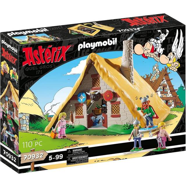 PLAYMOBIL Asterix 70932 Hütte des Majestix, Spielzeug für Kinder ab 5 Jahren