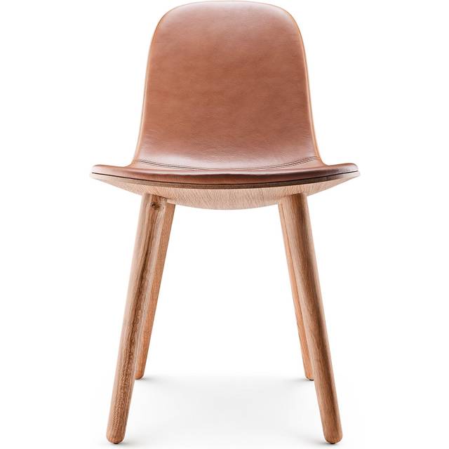 Eva Solo - Eva Solo Abalone chair - Matstol - Oak, Nature / Leather: Cognac - H: 82 x B: 49 x D: 43 x SH: 45 cm