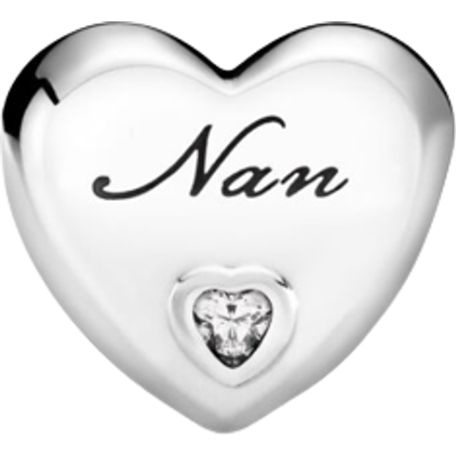 Pandora Silver Cz Nan's Love Charm