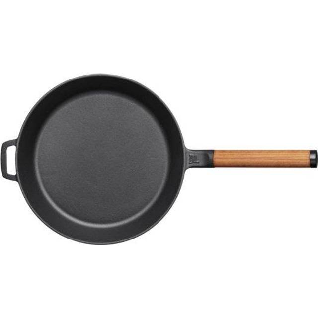 Norden stekpanna 28 cm gjutjärn - Svart, trä (28 cm.)