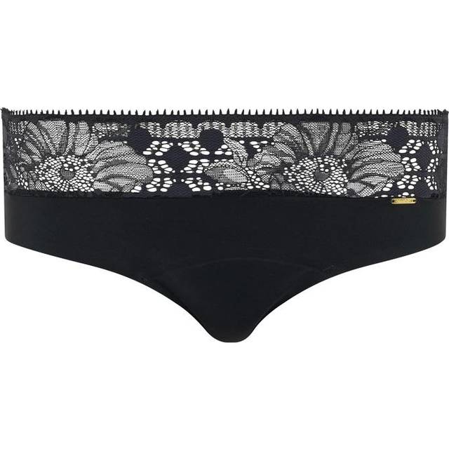 Chantelle Womens Life Lace Hipster - Black - Size 5XL