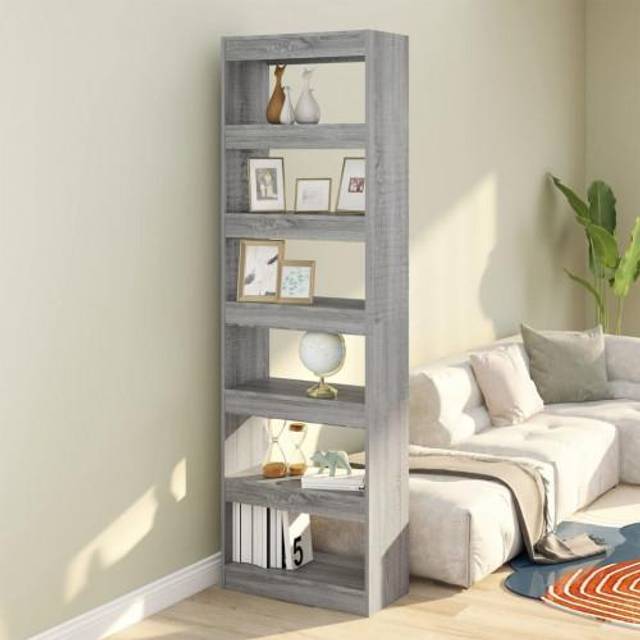 (grey sonoma) vidaXL Book Cabinet/Room Divider Bookcase Cabinet Book Shelf Multi Colours