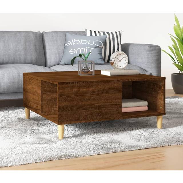 (brown oak) vidaXL Coffee Table Engineered Wood Accent End Sofa Tea Table Multi Colours