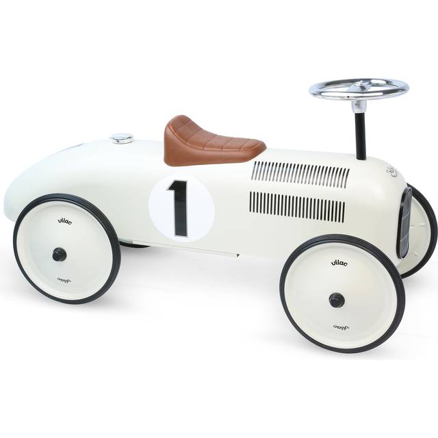 Vilac Classic Ride On Metal Car - Red