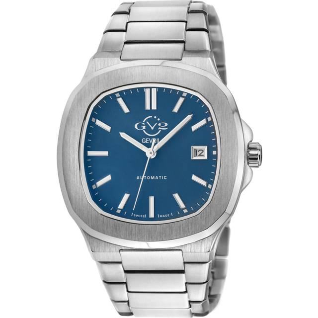 Gv2 Automatic Mens Potente Swiss Blue Dial 316L Stainless Steel Bracelet Watch - Silver - One Size