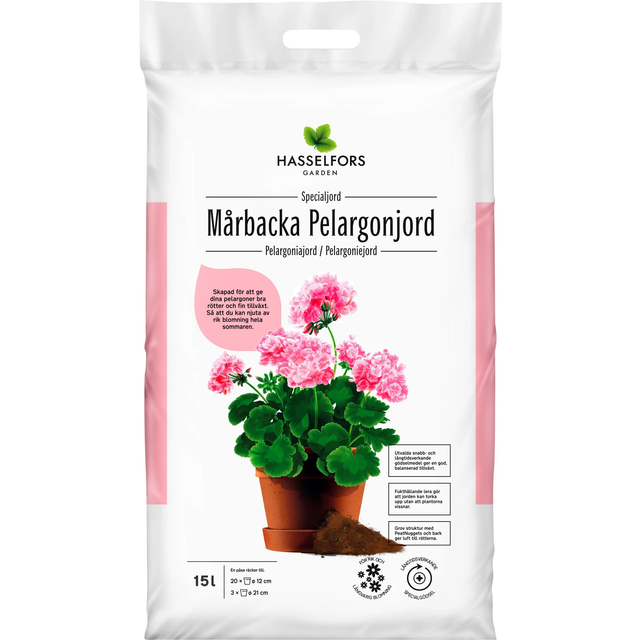 Hasselfors Garden Pelargonjord, Mårbacka 15 liter