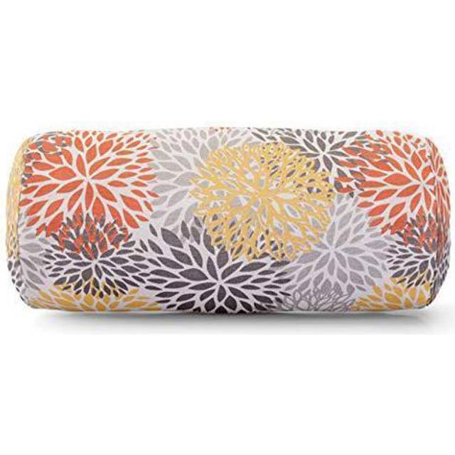 Citrus Blooms Round Bolster Pillow 18.5x8