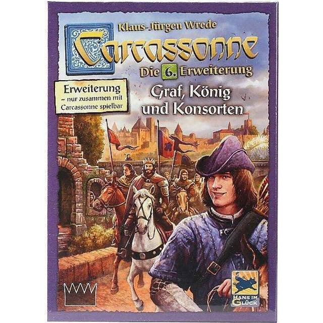 Hans i lycka, Carcassonne – GRAF, kung och konsorter, 6. Förlängning, familjespel, brädspel, 2-6 spelare, från 7+ år, 40+ minuter, tyska