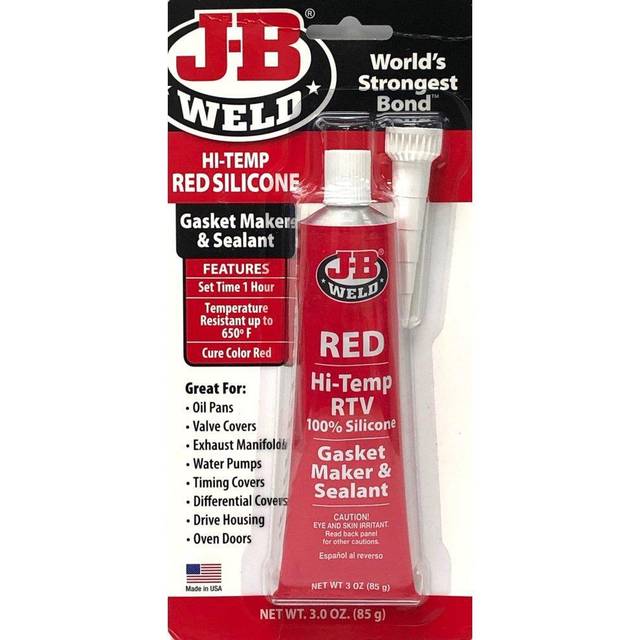 JB Weld High Temp 650F Red RTV Silicone Sealant Gasket Maker 85g 31314