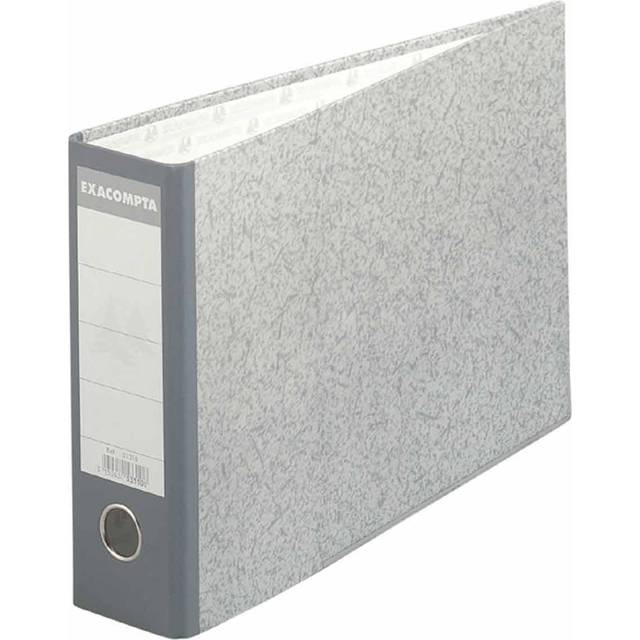 - Ref 53310E - PVC Lever Arch File - 24 x 37 cm in Size, Suitable for Landscape A4 Documents, 70mm Spine, 75mm Rings, Reinforced Metal Finger Pull -