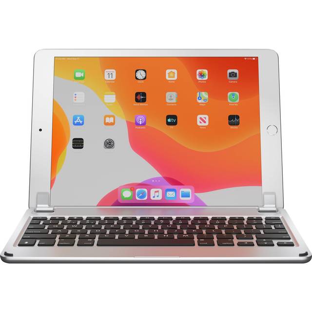 Brydge Aluminium Tangentbord för iPad 10,2 tum (2019 - 2021) - Nordisk layout - Silver