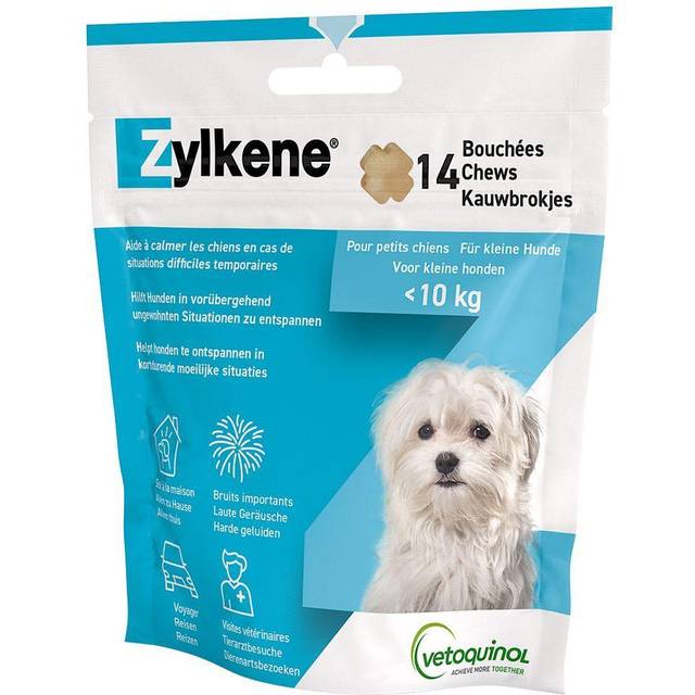 Stressreducerande tuggbitar Vetoquinol Zylkene Chews <10 kg