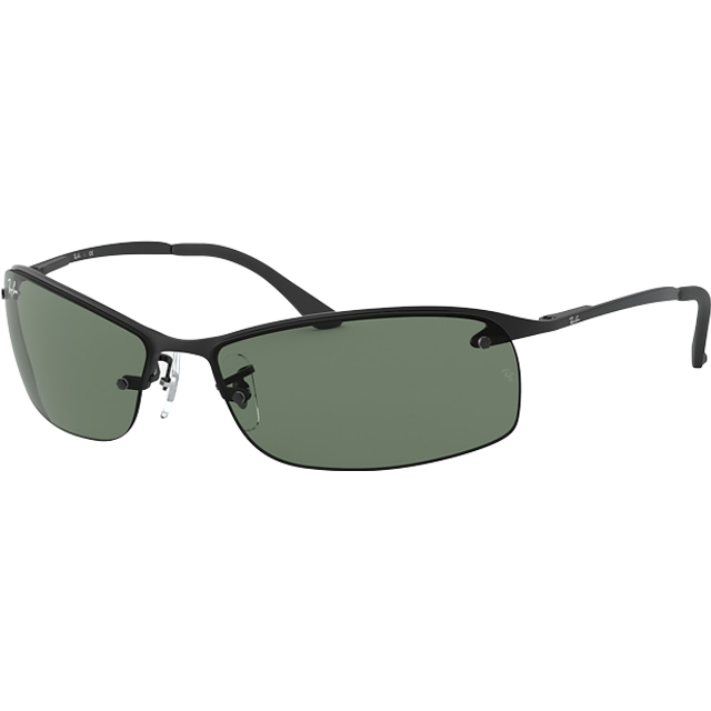 Ray Ban Green Rectangular Mens Sunglasses RB3183 006/71 63 (Size 63-15)