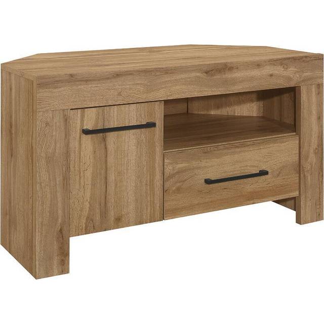 Oak Corner TV Unit Wide Birlea Compton Widescreen Entertainment Unit