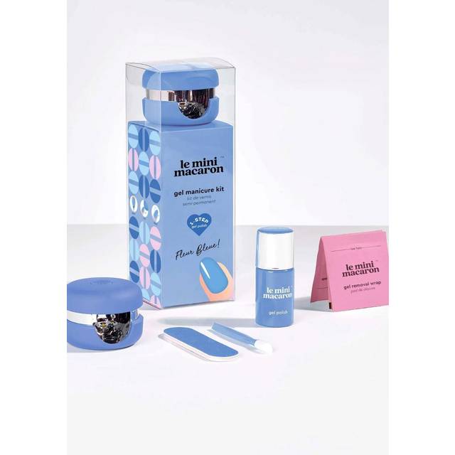 Le Mini Macaron Gel Manicure Kit - Fleur Bleue