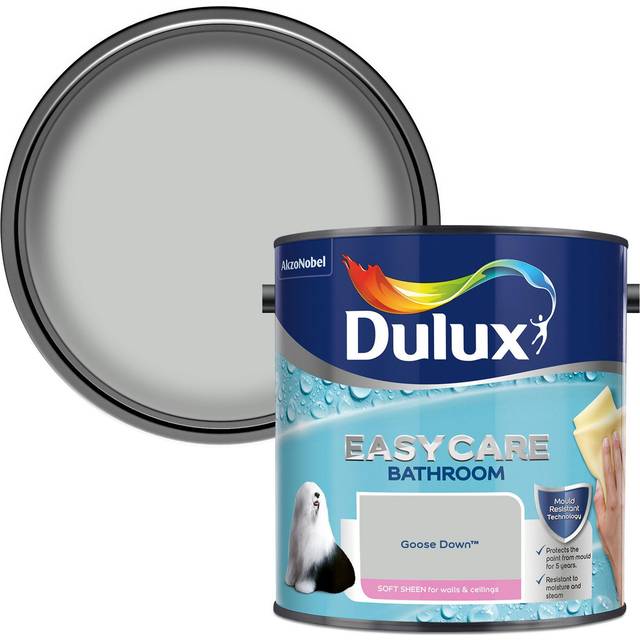 Dulux Easycare Bathroom Soft Sheen Emulsion Paint - Goose Down - 2.5L